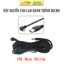 Dây cáp nguồn USB cho camera hành trình - Đầu Micro USB dài 3.5m