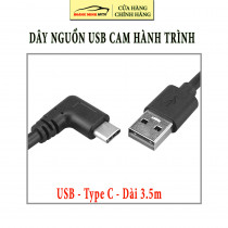 Dây cáp nguồn USB cho camera hành trình - Đầu Type C USB dài 3.5m