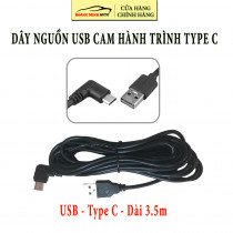 Dây cáp nguồn USB cho camera hành trình - Đầu Type C USB dài 3.5m