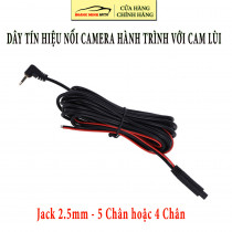 Dây tín hiệu cho camera lùi kết nối với Camera hành trình dài 5.5m - 10m - 15m jack 2.5mm