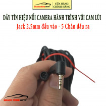 Dây tín hiệu cho camera lùi kết nối với Camera hành trình dài 5.5m - 10m - 15m jack 2.5mm
