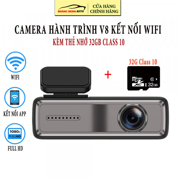 Camera Hành Trình V8 Full HD 1080p kết nối Wifi điện thoại thông minh - màn hình Android 