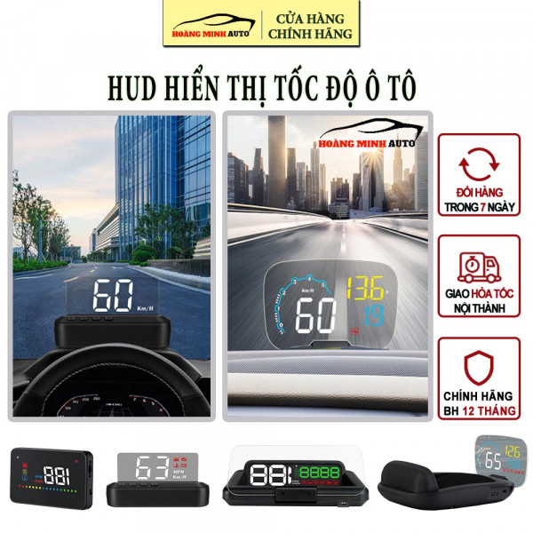 Hud hiển thị tốc độ xe ô tô và cảnh báo C100, C500, C600, C800, A8, A9, A200, M1 - tặng kèm dây cable OBD2 