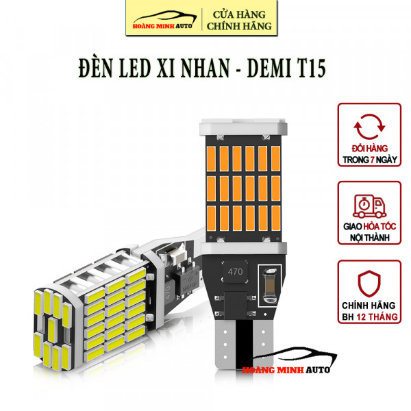 Đèn LED Xi nhan - Demi T15 4014-45SMD 