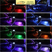 LED trang trí nội thất ô tô - LED viền xe ô tô - Hàng cao cấp - 16 triệu màu điều khiển bằng app, cảm biến âm thanh nhấp nháy