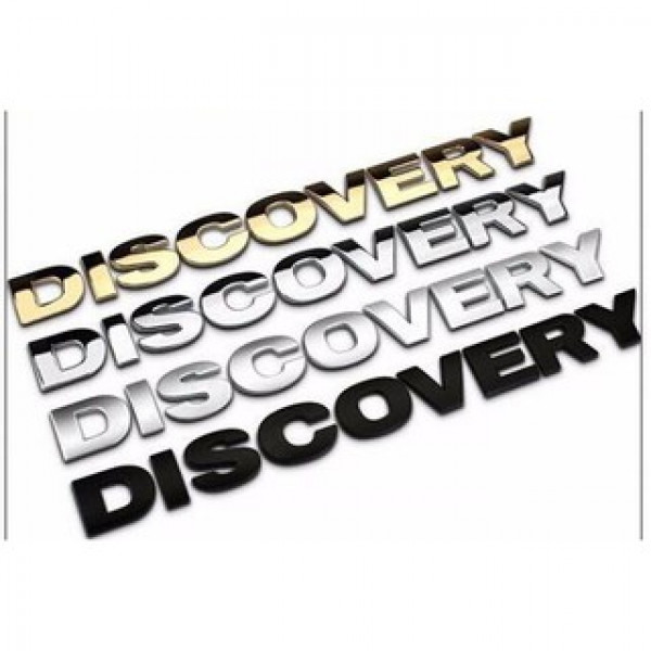 Tem chữ Discovery dán xe, đề can discovery 3D nổi dán xe ô tô màu đen 