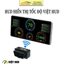 Hud hiển thị tốc độ xe ô tô và cảnh báo Việt HUD - Kết nối không dây
