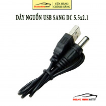 Dây Nguồn Cổng USB Đầu Ra chân DC 5.5x2.1 mm