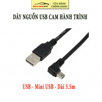 Dây cáp nguồn USB cho camera hành trình - Đầu mini USB dài 3.5m
